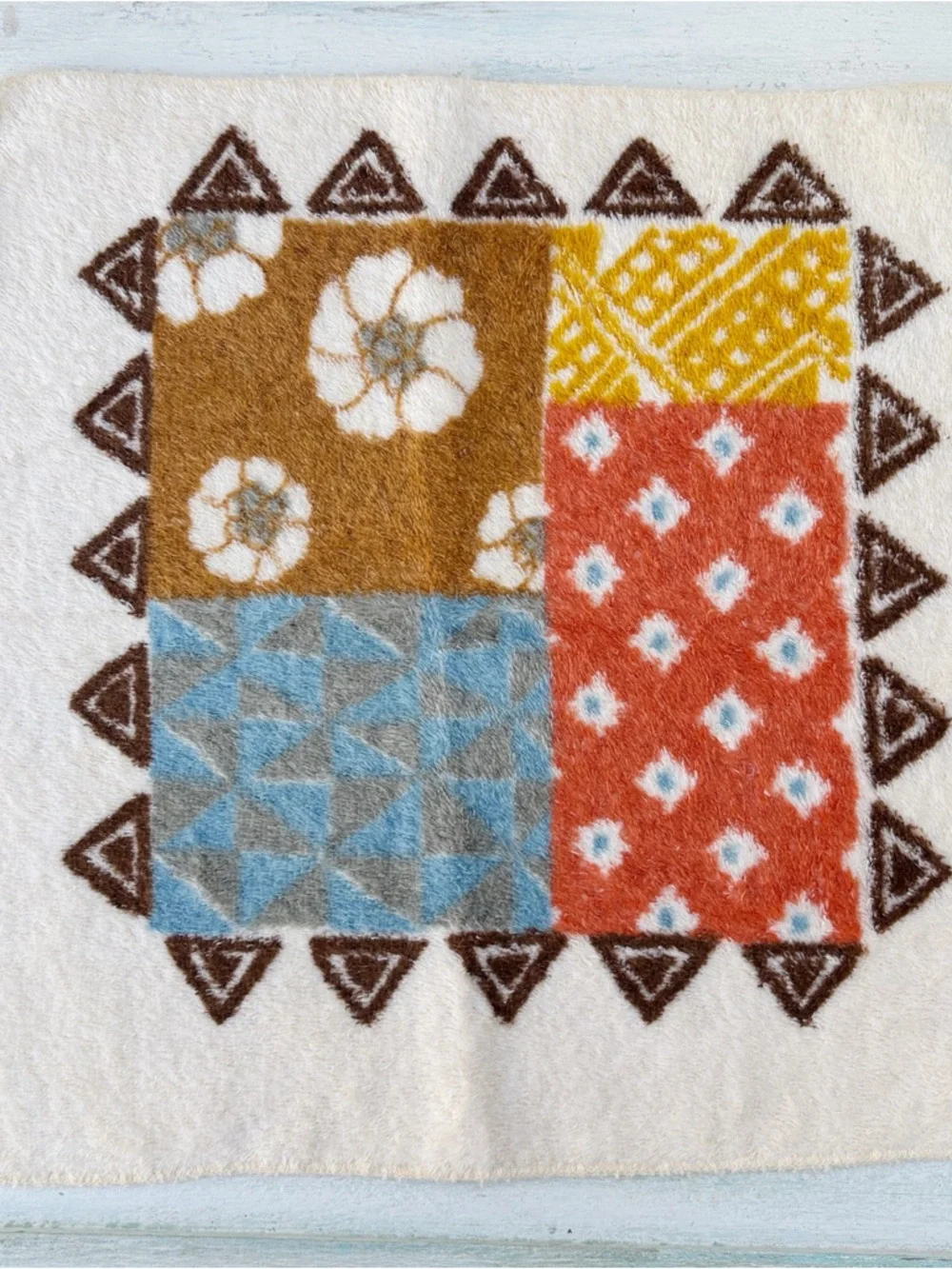 Vintage Martex Retro Washcloth Towel Cotton Blend 12” 1970’s